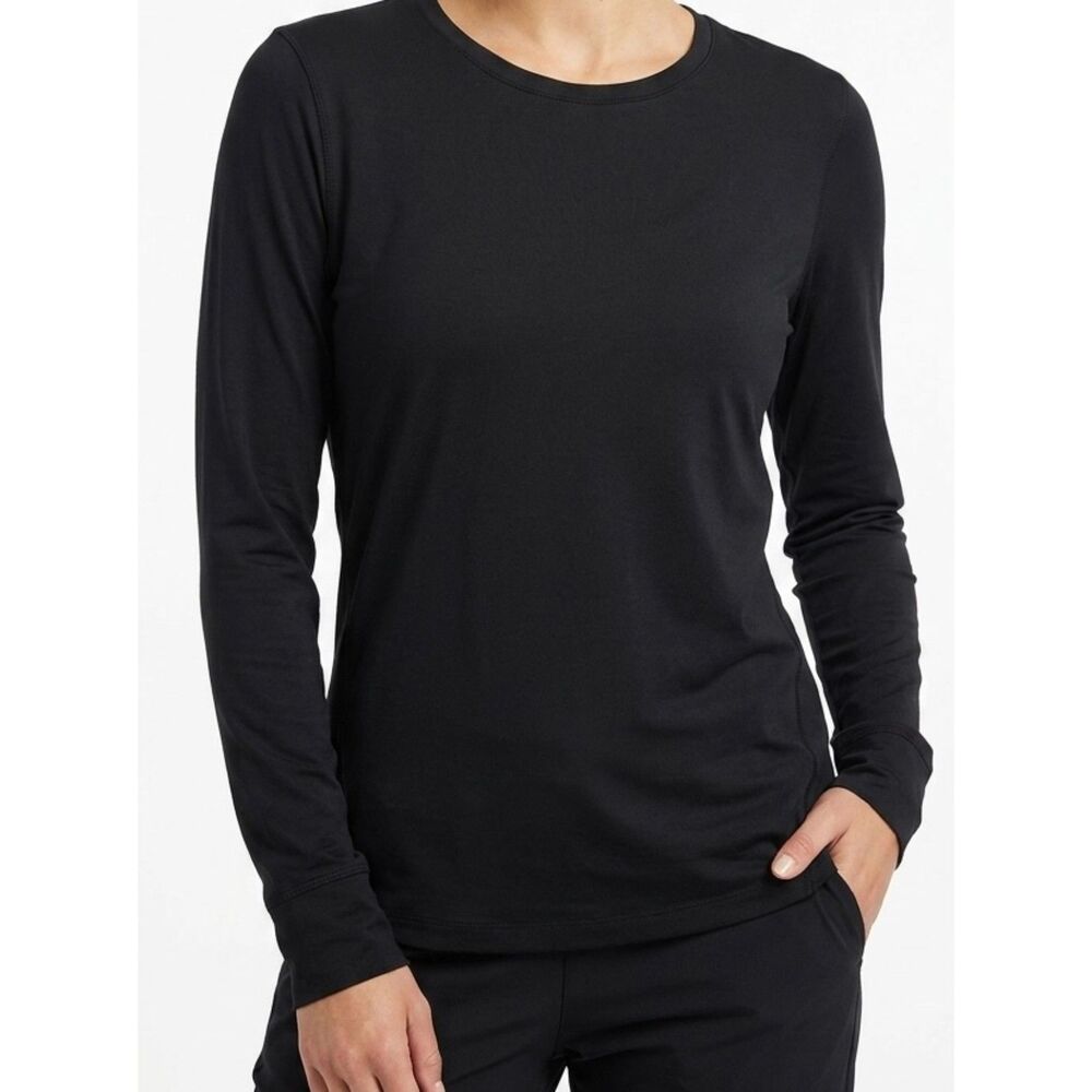 Snow Tech Black Polyester Lycra Long Sleeve Base Layer Top Size M Medium